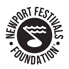 Logo of New Port Festivals Foundation with a stylized sailboat icon.
